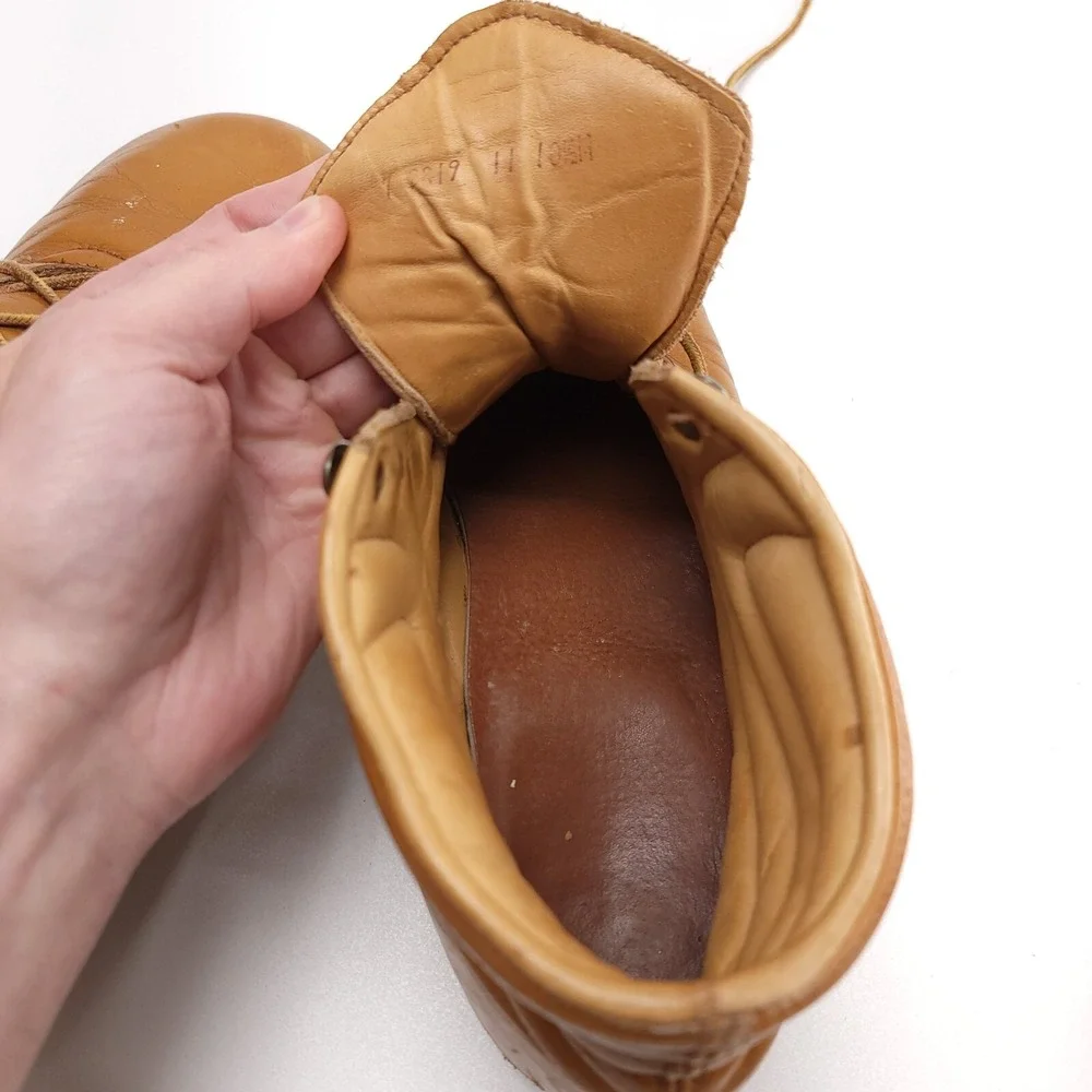 Vintage Roots Men's Leather Shoes Boots‎ 10.5 M Natural Footwear Whiskey Brown